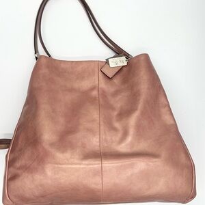 COACH Rose gold Madison Leather Phoebe Shoulderbag with dusk bag